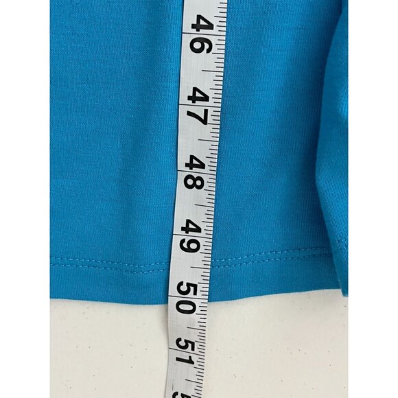 Loft Lou & Grey Blue Maxi Dress Large Sleeveless Strappy Flowy Summer Sundress - Picture 6 of 11